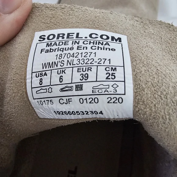 Sorel Evie Lace-Up Wedge Boots Women's Size 8 Waterproof Suede - Picture 11 of 13